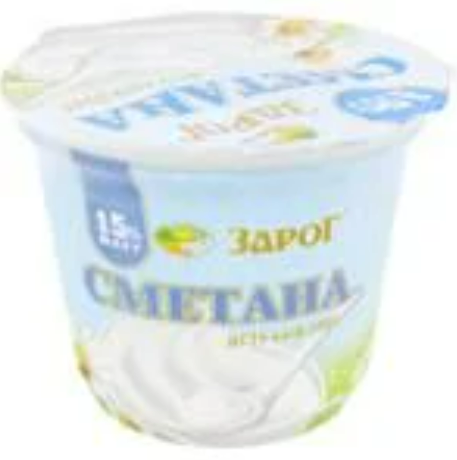 Сметана ЗАРОГ 15%, 200г (стакан)